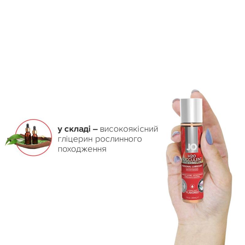 SO1470 Смазка на водной основе System JO H2O — Watermelon (30 мл) без сахара, растительный глицерин
