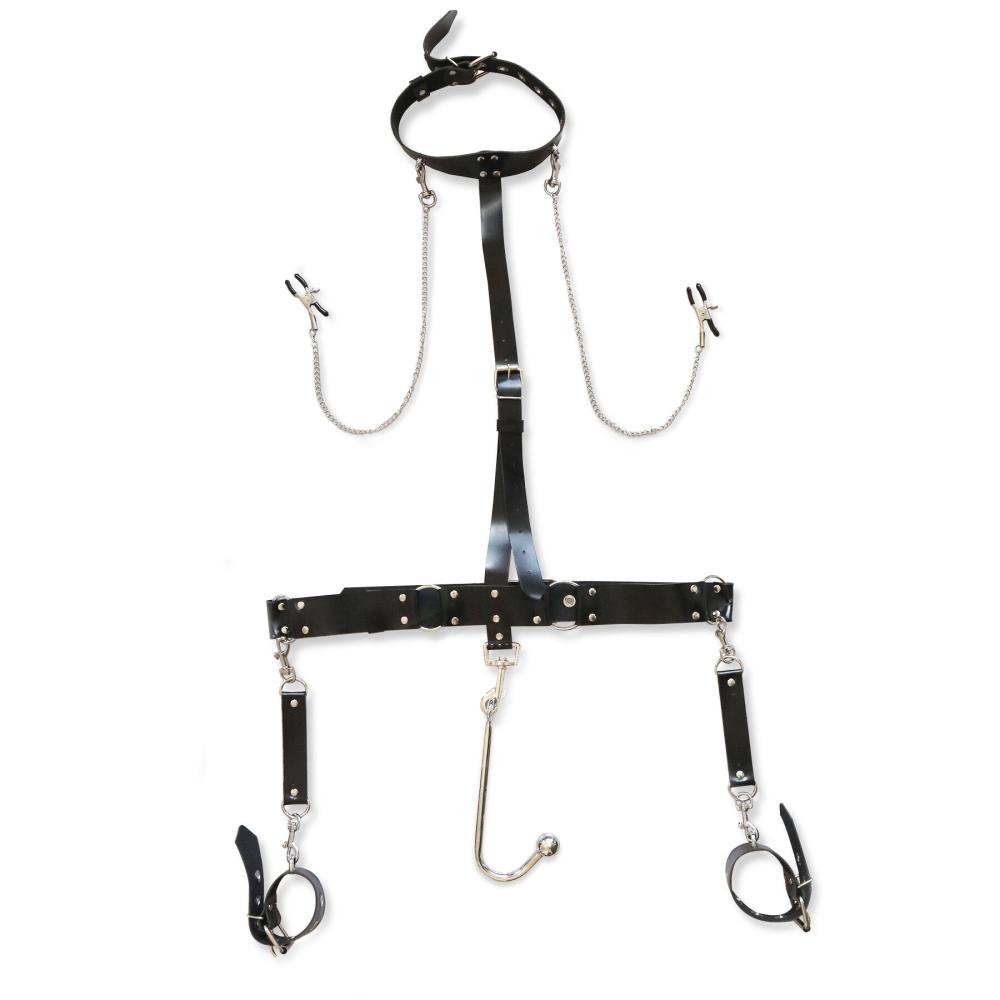 SO8240 Бондажный набор с металлическим анальным крюком №1 Art of Sex Bridget Bondage set with anal hook №1