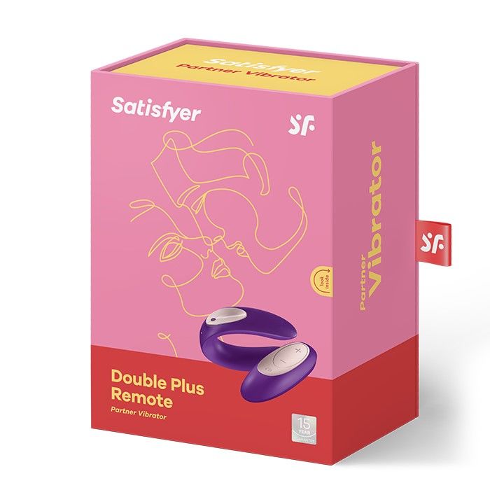SO2021 Вибратор для пар Satisfyer Double Plus Remote с пультом ДУ и двумя моторчиками