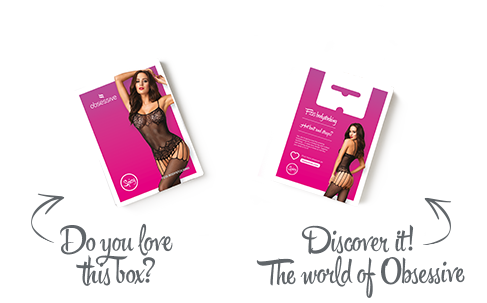 SO7231 Бодістокінг Obsessive Bodystocking F235 S/M/L, тонкі підв’язки, ніжний декор, сіточка