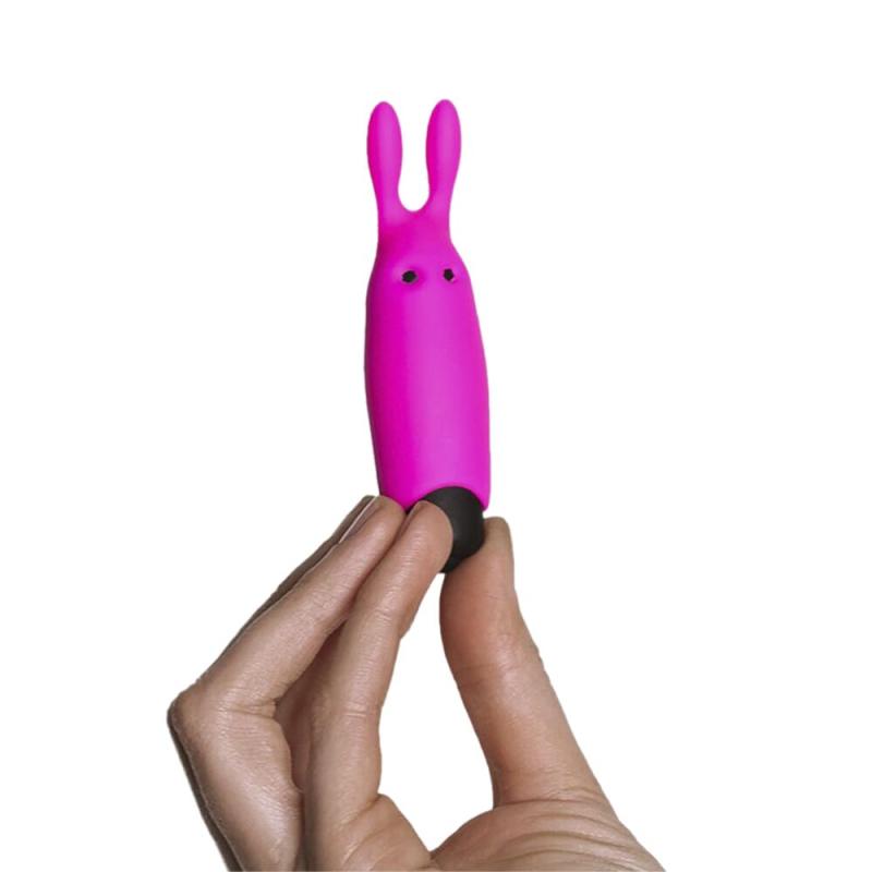 AD33421 Віброкуля Adrien Lastic Pocket Vibe Rabbit Pink зі стимулювальними вушками