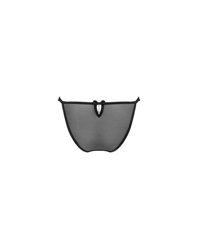 SO7280 Напівпрозорі трусики з підвіскою Obsessive Ivannes panties black S/M, чорні