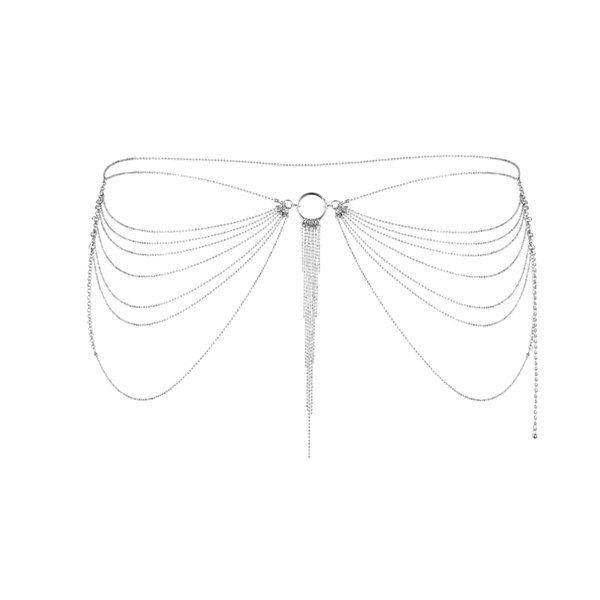 SO2659 Цепочка трусики или лиф Bijoux Indiscrets Magnifique Waist Chain - silver, украшение на тело