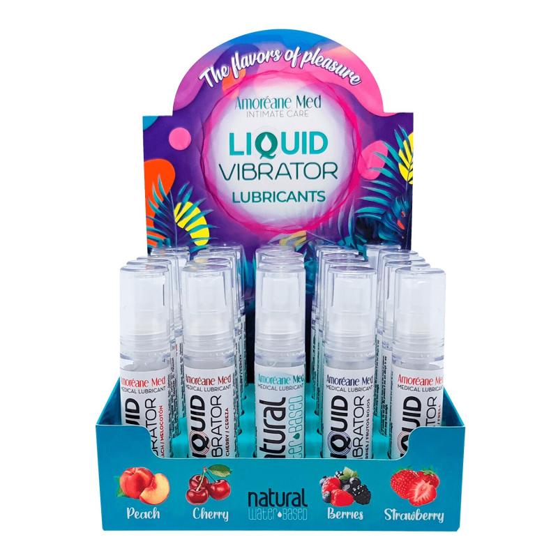 SO6538 Набір Amoreane Med 5 видів лубрикантів (5 шт. кожного по 10 мл) + стенд