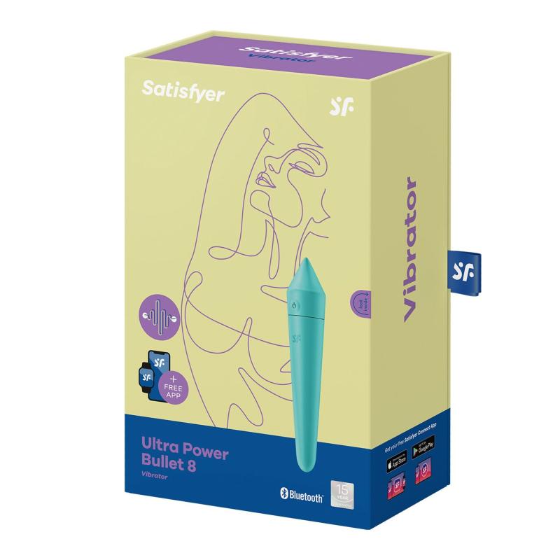 SO5437 Смарт мінівібратор Satisfyer Ultra Power Bullet 8 Turquoise