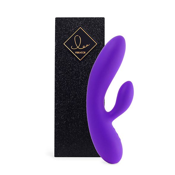 SO4431 Гнучкий вібратор кролик з двома моторами FeelzToys Lea Rabbit Vibrator Medium Purple