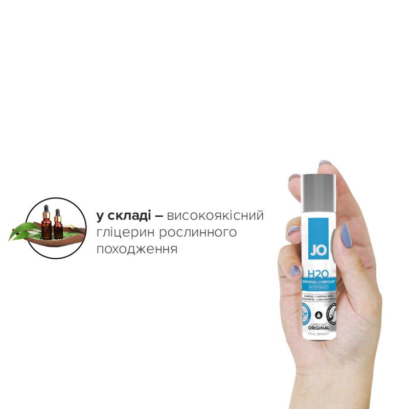 SO1446 Смазка на водной основе System JO H2O ORIGINAL (30 мл) маслянистая и гладкая, растительный глицерин