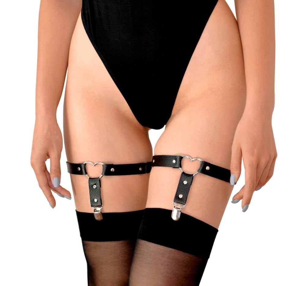 SO6709 Гартеры для чулок из натуральной кожи Art of Sex Paula (2 шт.)