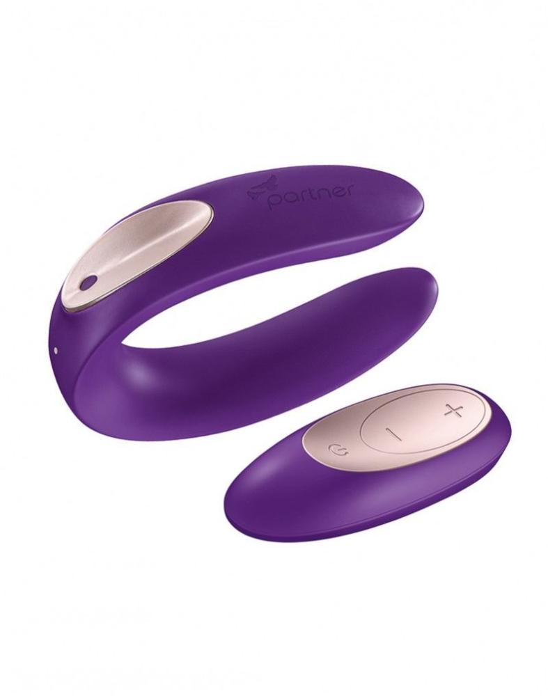 SO2021 Вібратор для пар Satisfyer Double Plus Remote з пультом ДК та двома моторчиками