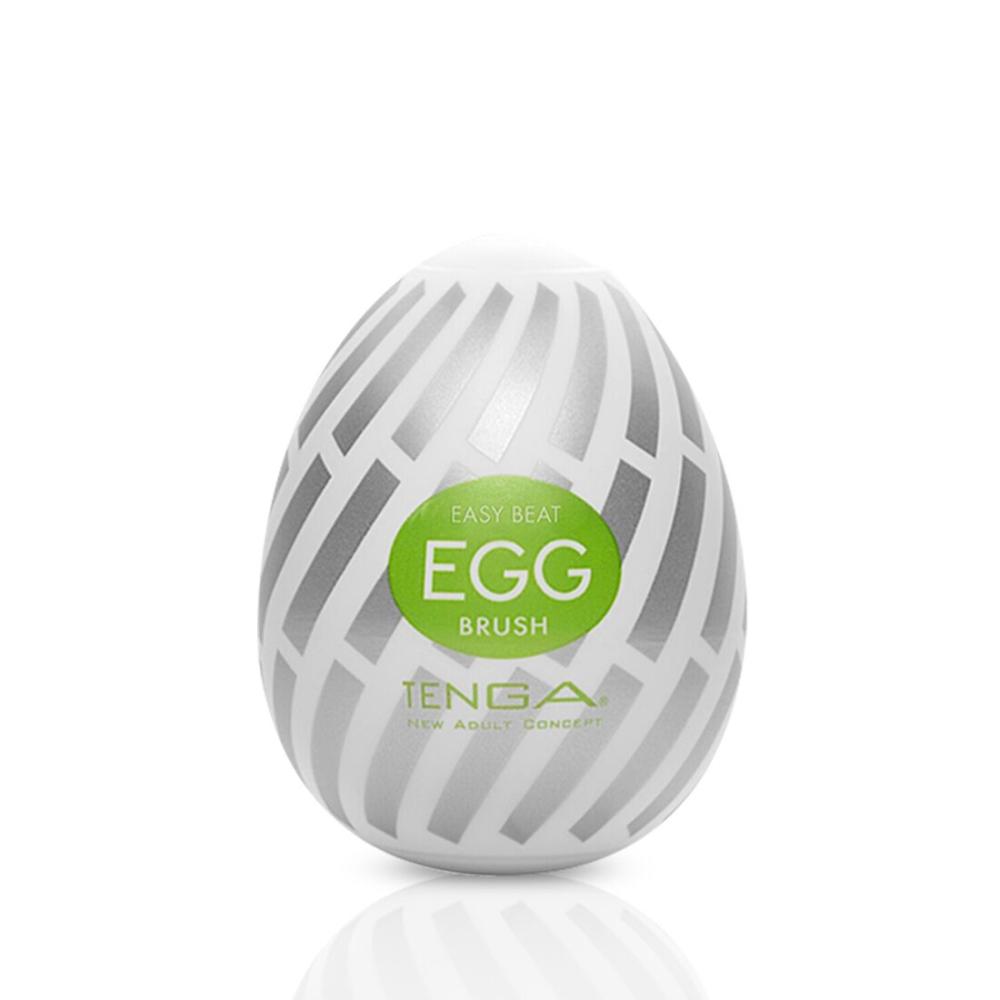 SO5489 Мастурбатор-яйце Tenga Egg Brush з рельєфом у вигляді великої щетини