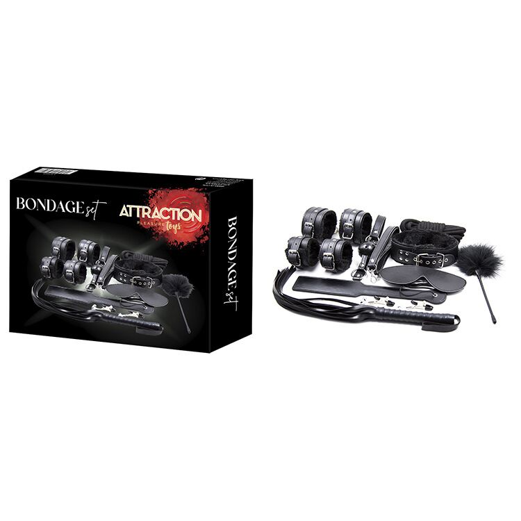 SO6579 Набір для BDSM MAI Bondage Set, 10 елементів, внутрішнє плюшеве оздоблення