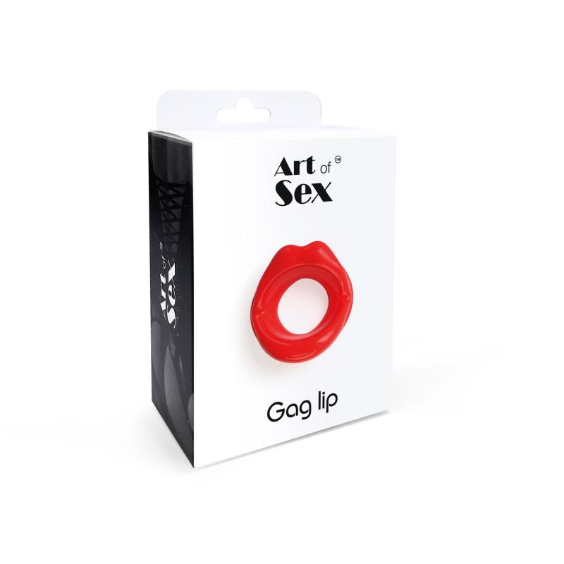 SO6702 Кляп у формі губ Art of Sex - Gag lip, Рожевий