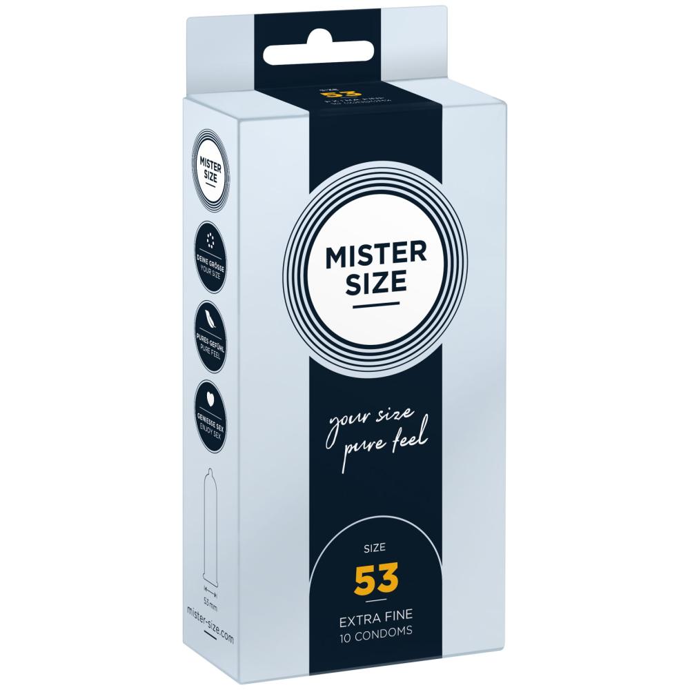 SO8044 Презервативи Mister Size - pure feel - 53 (10 condoms), товщина 0,05 мм