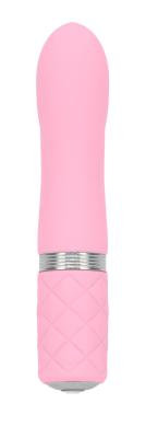 Розкішний вібратор PILLOW TALK - Flirty Pink з кристалом Сваровські, гнучка голівка