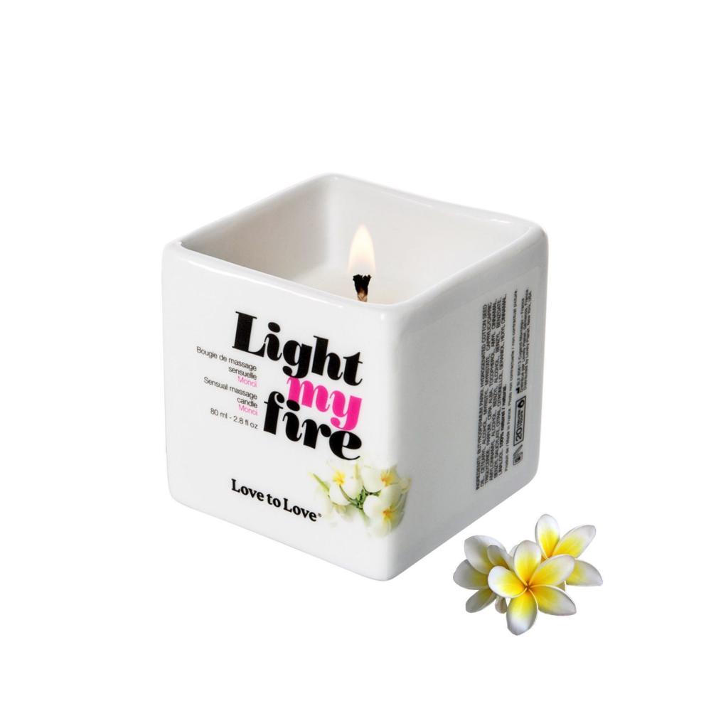 SO1395 Массажная свеча Love To Love LIGHT MY FIRE Monoi  (80 мл) без парабенов и консервантов