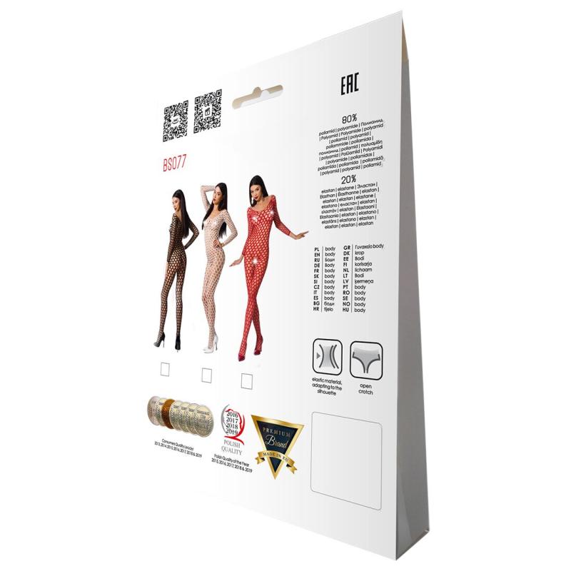 SO4156 Бодистокинг с крупной сеткой Passion BS077 black