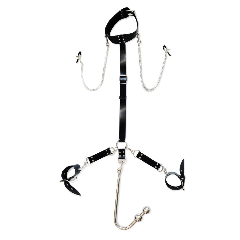 SO8508 Бондажний набір із металевим анальним гаком №3 Art of Sex Beatrice Bondage set with anal hook №3