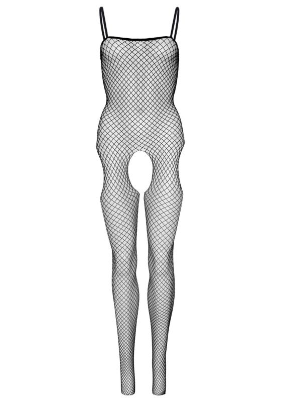 SO8616 Бодістокінг Leg Avenue Suspender Bodystocking One size Black, велика сітка, доступ
