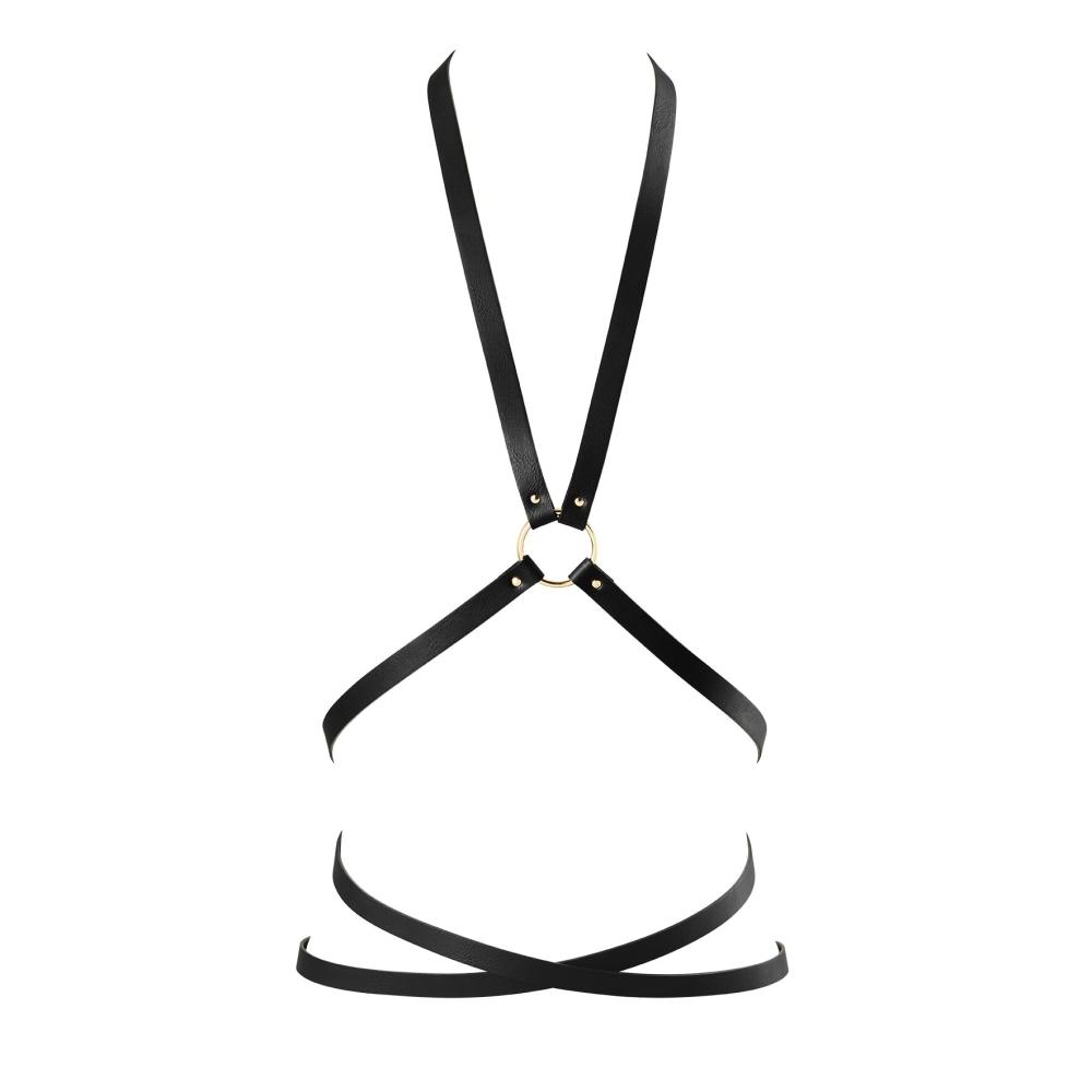 SO5914 Портупея из экокожи Bijoux Indiscrets Maze – Multi-Way Body Harness Black