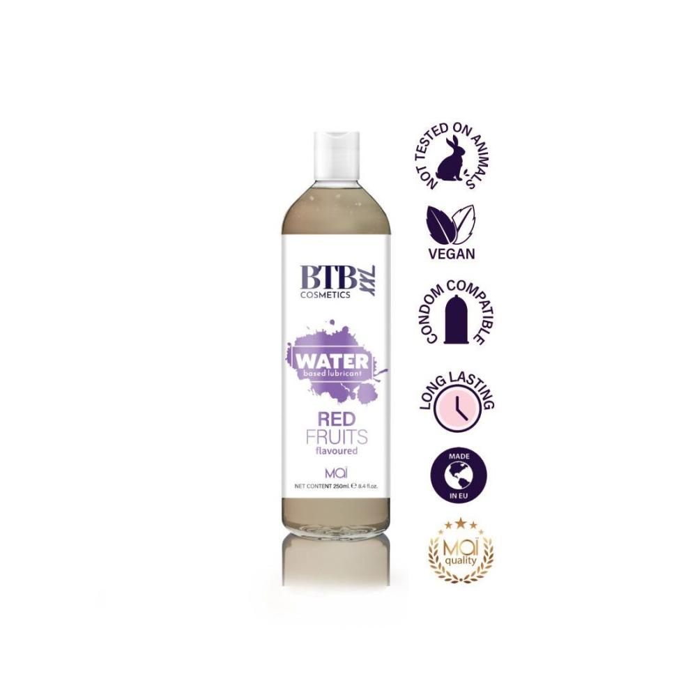 SO6568 Смазка на водной основе BTB FLAVORED RED FRUITS с ароматом красных фруктов (250 мл)