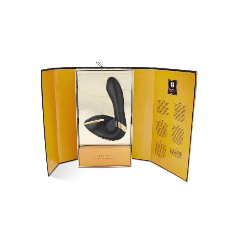 SO6908 Вагінально-кліторальний вібратор Shunga Soyo Black