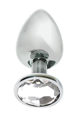 Анальна пробка з кристалом MAI Attraction Toys №74, довжина 10 см, діаметр 4 см