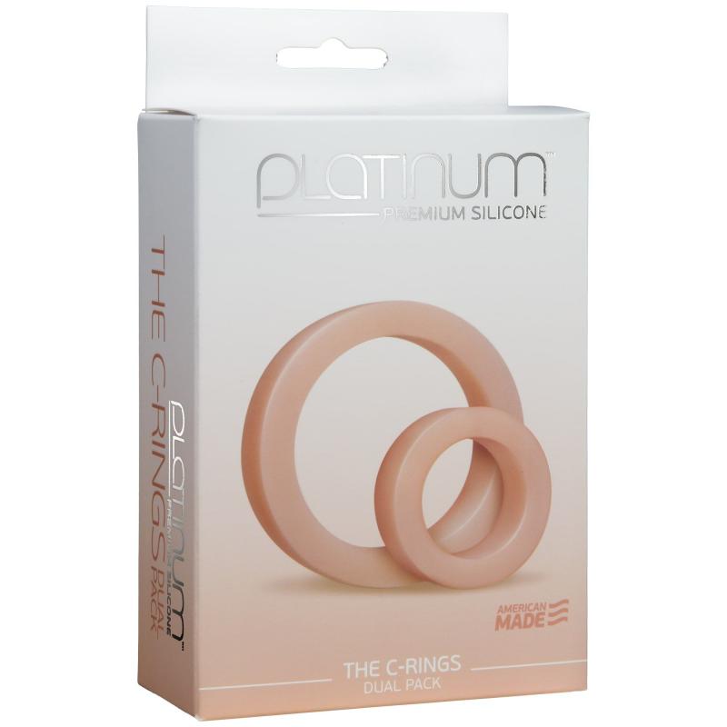 SO4919 Набір ерекційних кілець Doc Johnson Platinum Premium Silicone — The C-Rings — White