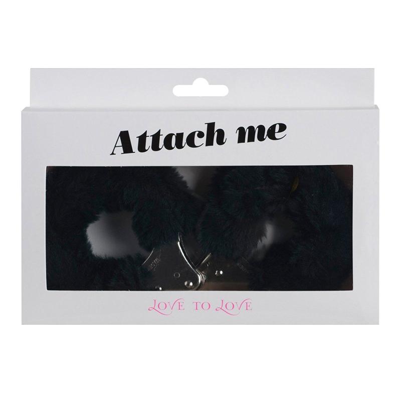SO1402 Наручники з плюшевою обробкою Love To Love ATTACH ME Black