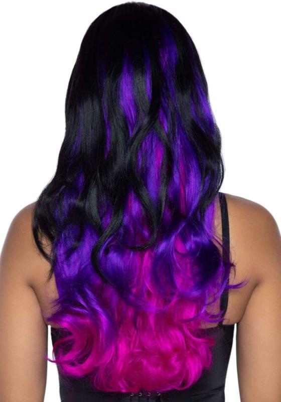 SO8007 Leg Avenue Allure Multi Color Wig Black/Purple