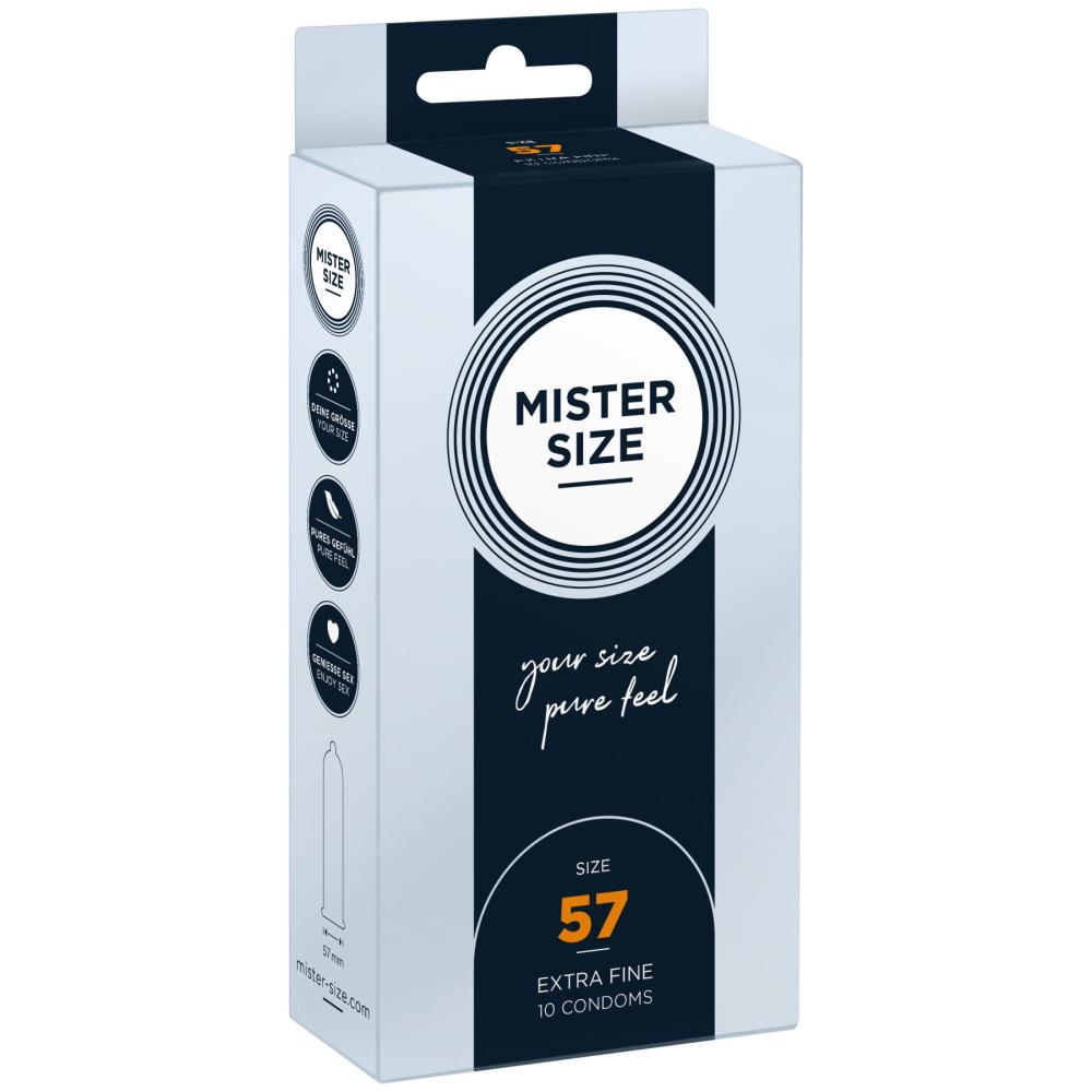 SO8045 Презервативи Mister Size - pure feel - 57 (10 condoms), товщина 0,05 мм
