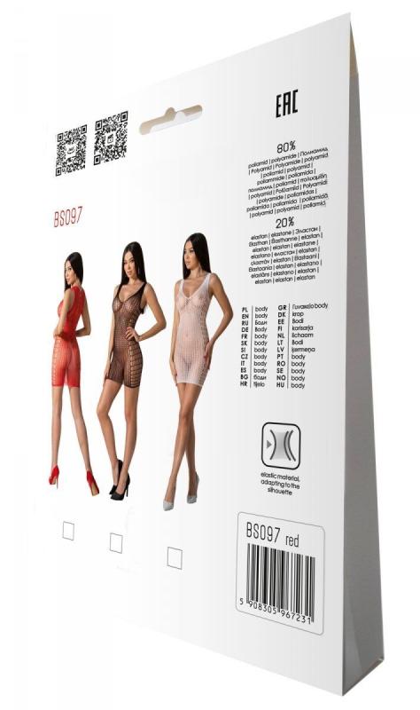 SO8933 Бодістокінг Passion BS097 red