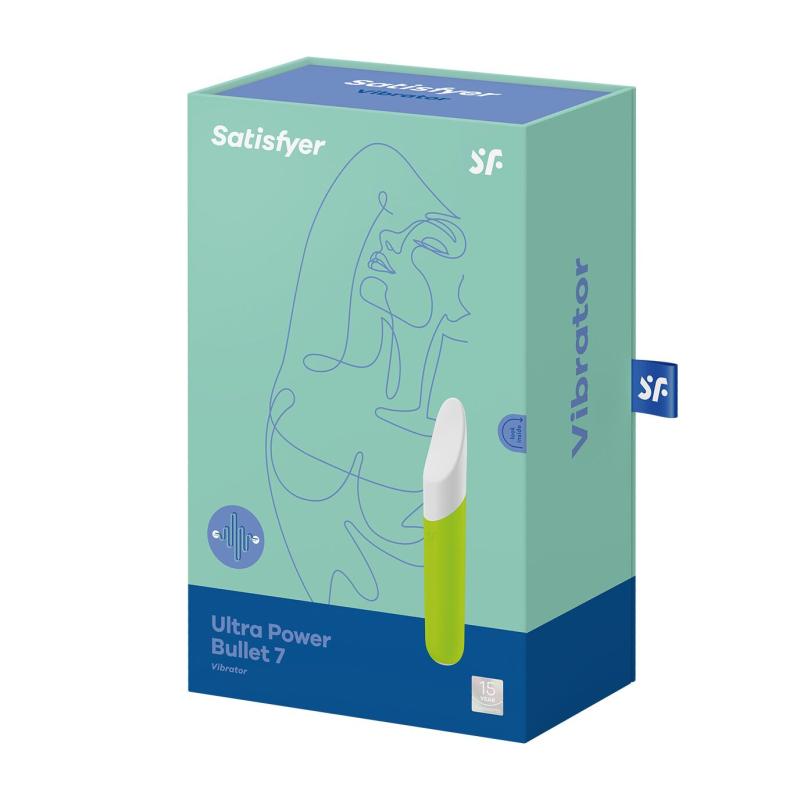SO5435 Мінівібратор із гнучким язичком Satisfyer Ultra Power Bullet 7 Green