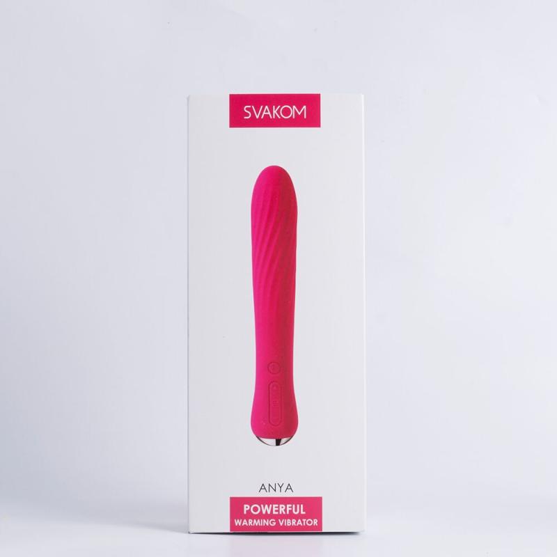SO4847 Вібратор із підігрівом Svakom Anya Plum Red