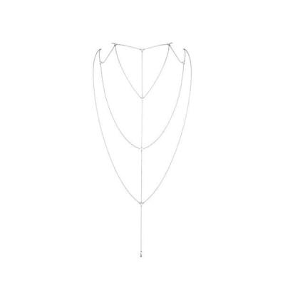 Ланцюжок для спини Bijoux Indiscrets Magnifique Back and Cleavage Chain - Silver, прикраса для тіла