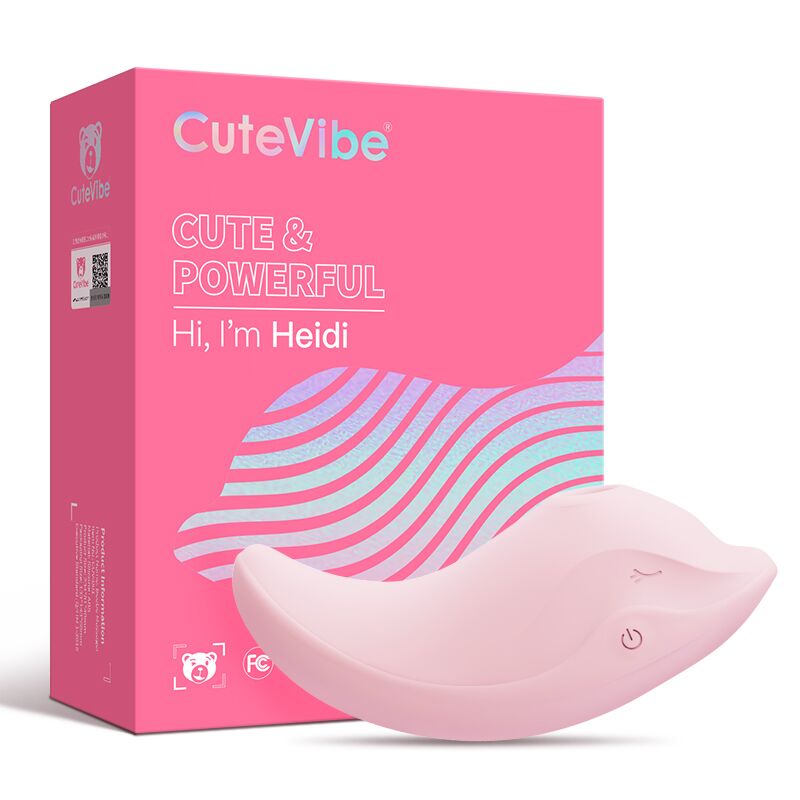 SO6554 Вібратор та вакуумний стимулятор CuteVibe Heidi Pink