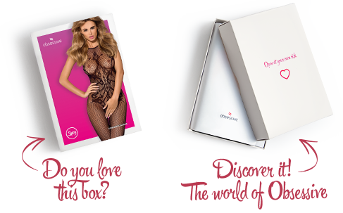 SO7235 Бодистокинг Obsessive Bodystocking G308 S/M/L, халтер, декор в виде татуировки