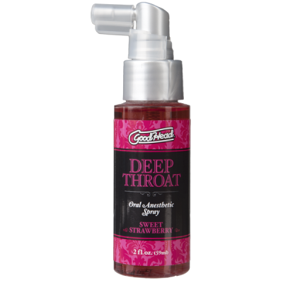 Спрей для мінету Doc Johnson GoodHead DeepThroat Spray - Sweet Strawberry 59 мл для глибокого мінету