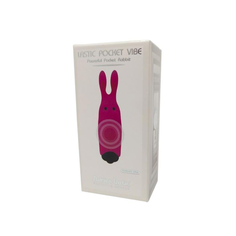 AD33421 Віброкуля Adrien Lastic Pocket Vibe Rabbit Pink зі стимулювальними вушками