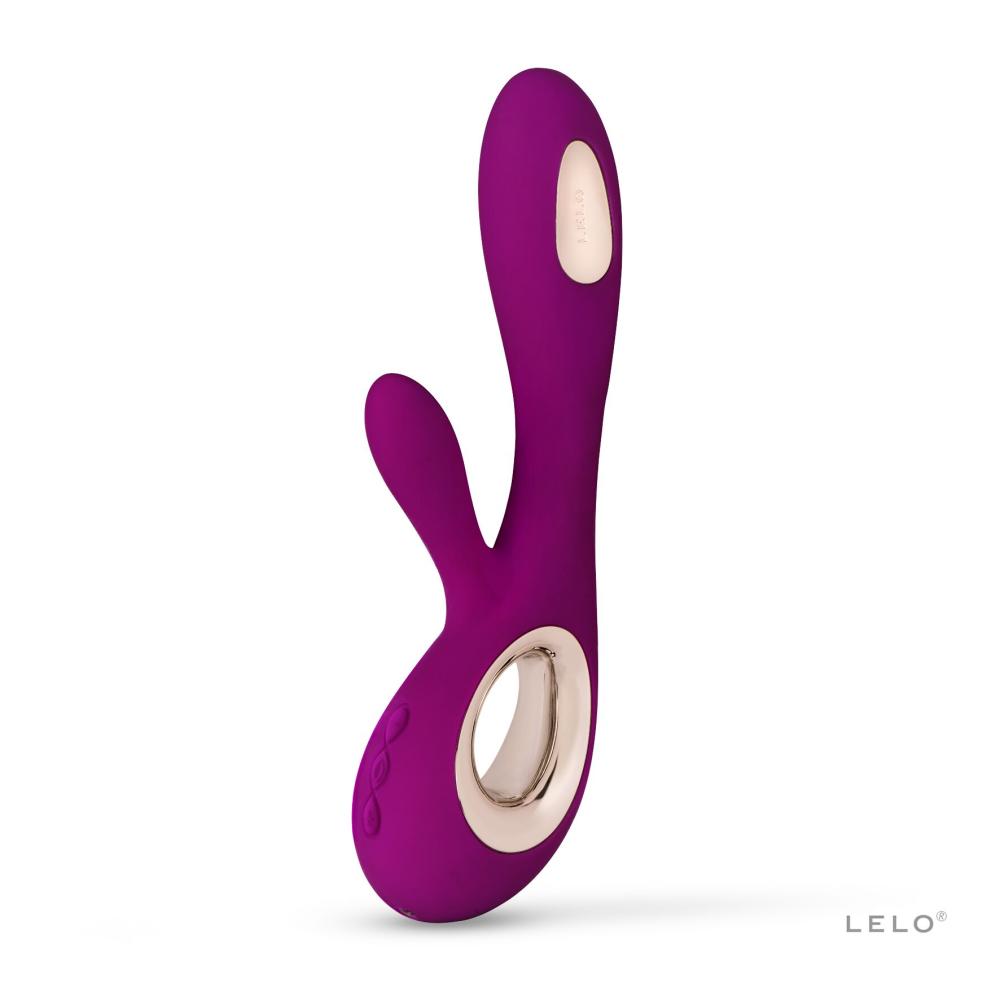SO8113 Вібратор-кролик LELO Soraya Wave Deep Rose, манливі рухи стовбура
