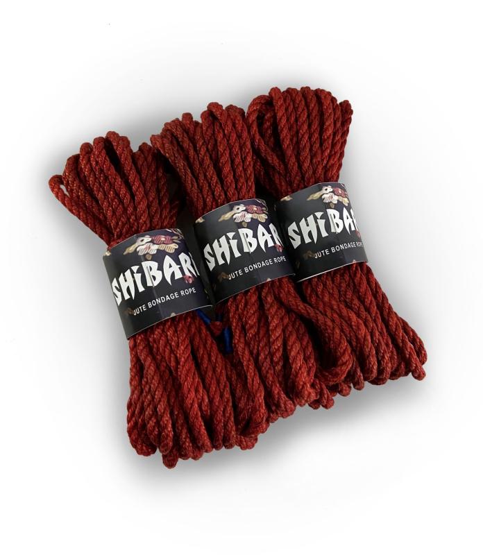 SO4005 Джутова мотузка для шібарі Feral Feelings Shibari Rope, 8 м червона