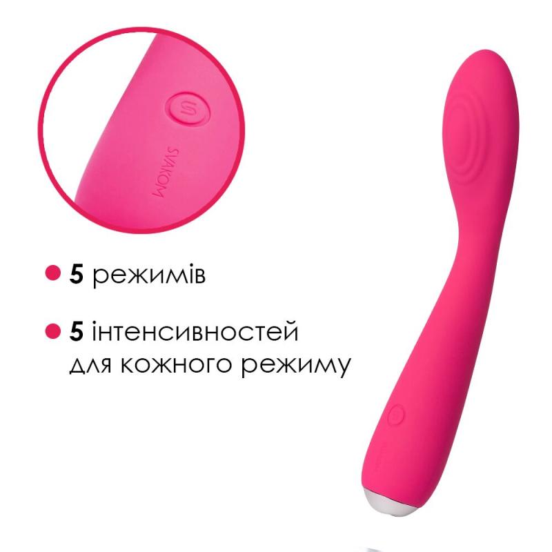 SO4854 Вібратор для клітора та точки G Svakom Iris Plum Red