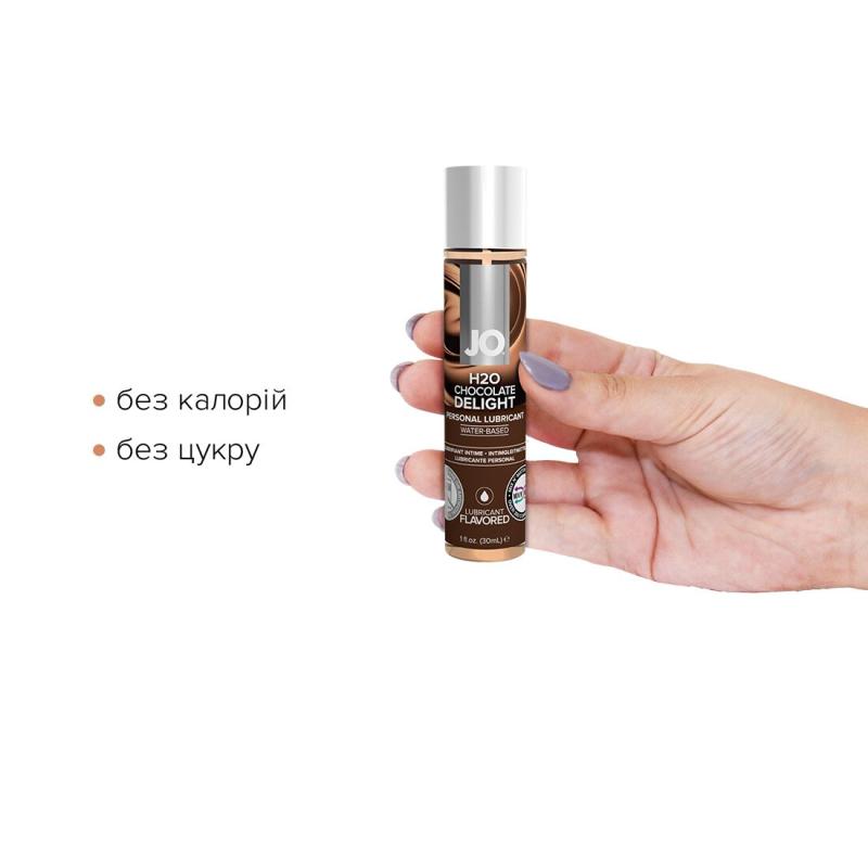 SO1475 Смазка на водной основе System JO H2O — Chocolate Delight (30 мл) без сахара, растительный глицерин