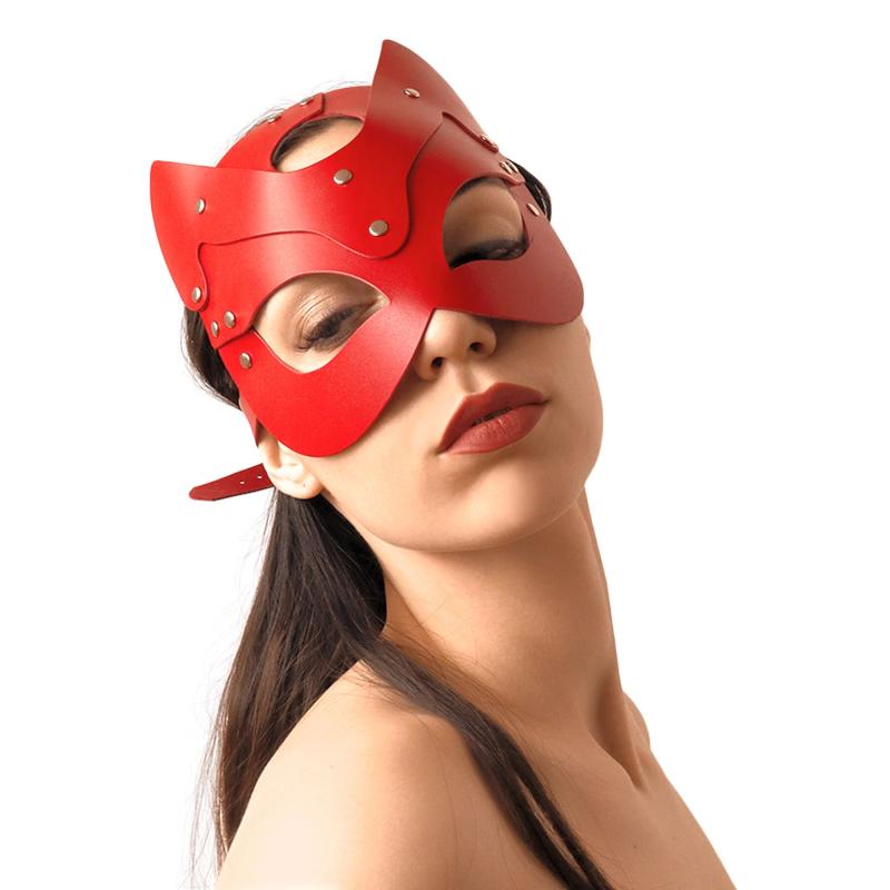 SO7769 Маска Кішечки Art of Sex - Cat Mask, Красный