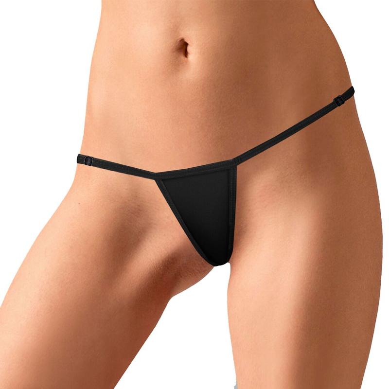 SO5140 Сексуальные трусики с цепочкой Bad Bitch черные, размер XS-M