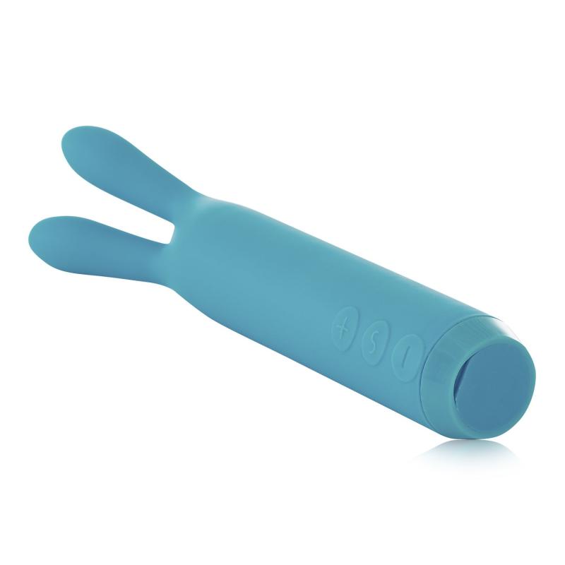 SO3032 Вібратор з вушками Je Joue - Rabbit Bullet Vibrator Teal, глибока вібрація