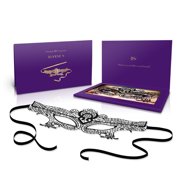 SO3859 Ажурна маска на обличчя RIANNE S - Masque III зі стрічками-зав'язками