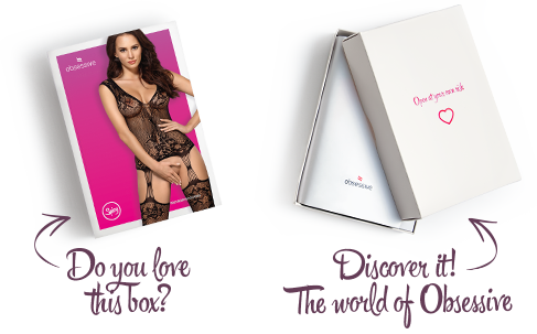 SO7228 Бодістокінг Obsessive Bodystocking F221 S/M/L, силуетний малюнок з квітковими мотивами, імітація пан