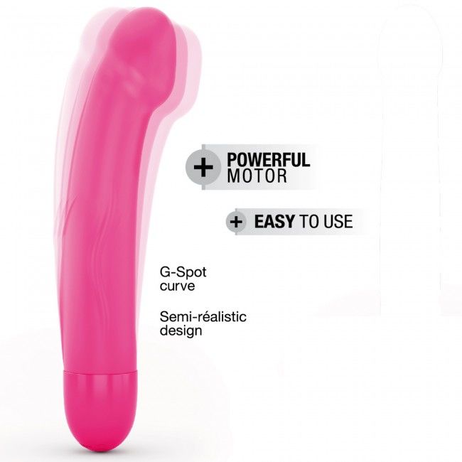 SO3571 Вібратор Dorcel Real Vibration M Magenta 2.0, діаметр 3,7см, перезаряджається, для точки G, водостій