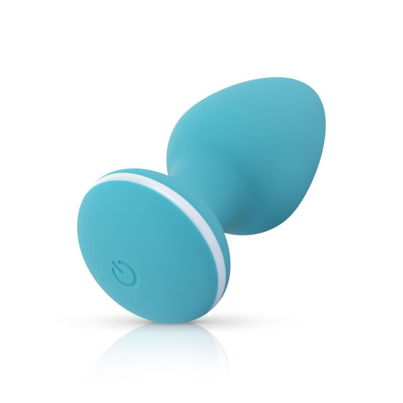 SO8887 Анальна вібропробка Cala Azul - Blanca Vibrating anal plug