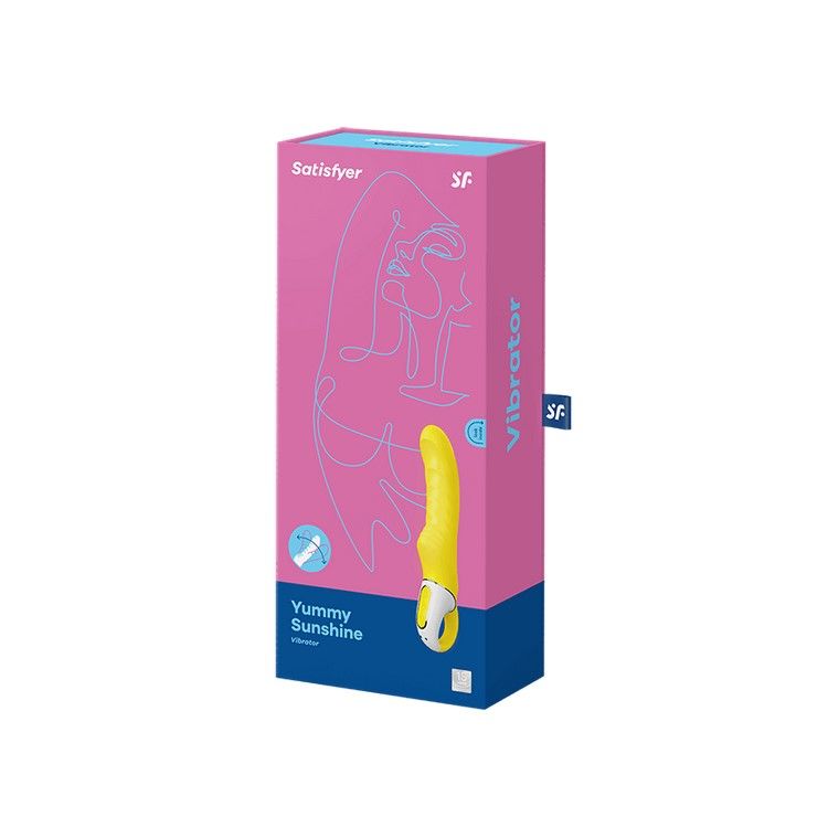 SO2203 Потужний вібратор Satisfyer Vibes Yummy Sunshine з гнучким стовбуром та стимулювальним рельєфом, 12